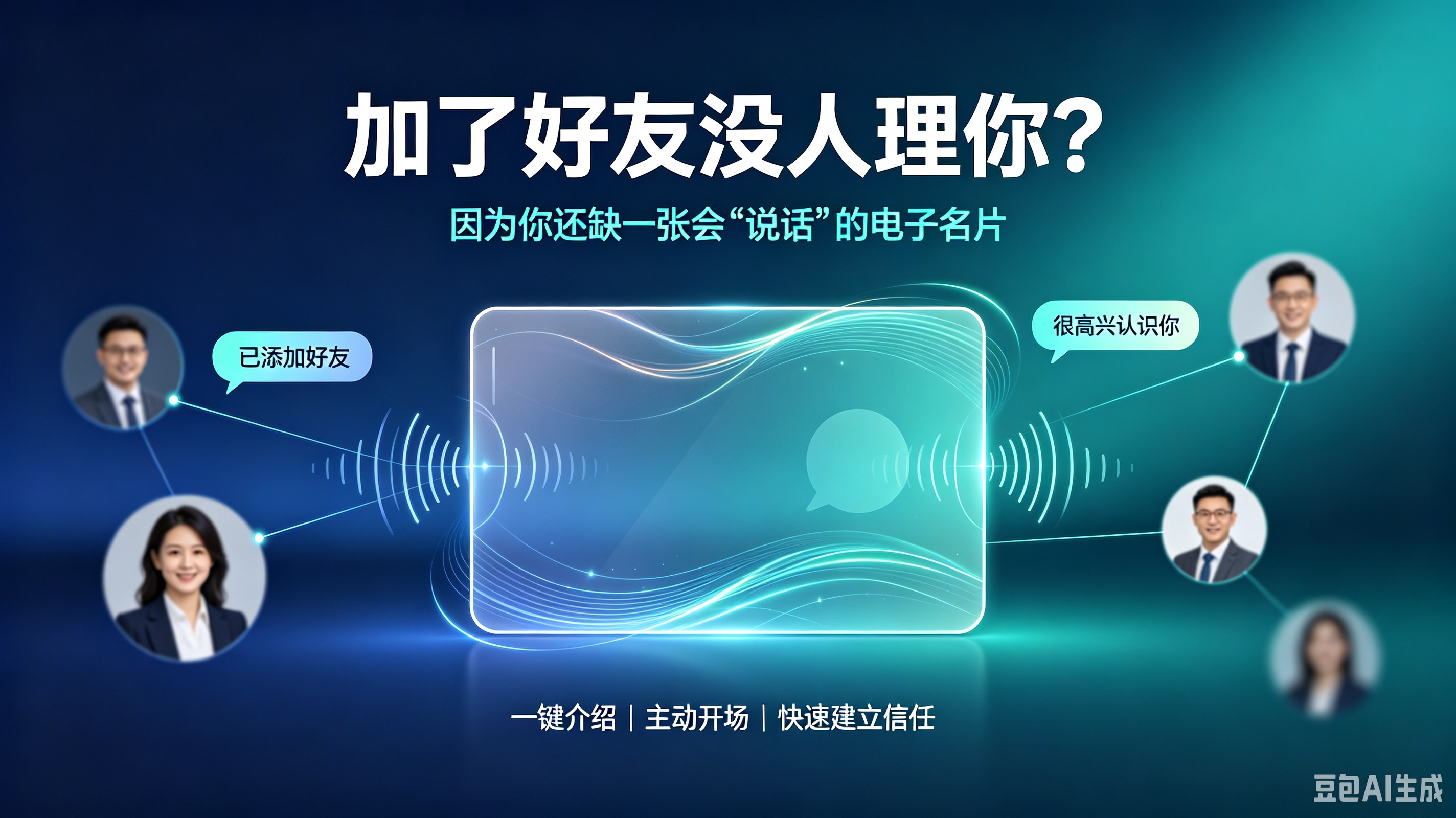 加了好友没人理你？因为你还缺一张会 "说话" 的电子名片